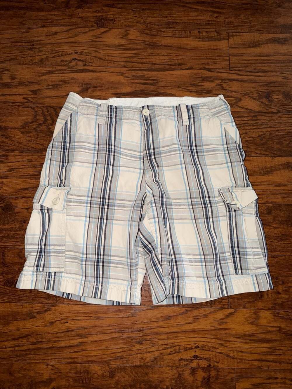 Falls Creek Y2K Plaid Cargo Shorts